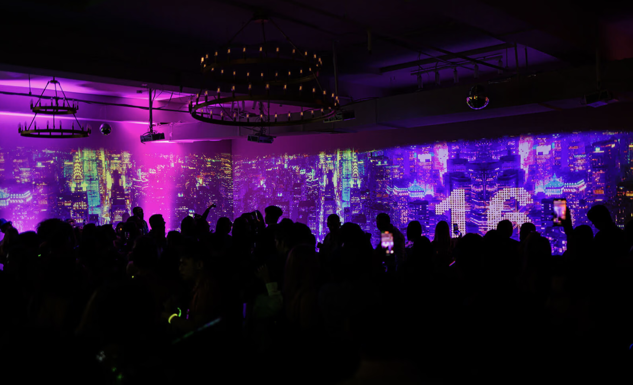 Immersive venues NYC designed for projection mapping rental and VR event space experiences with flexible indoor–outdoor layout and modern architecture