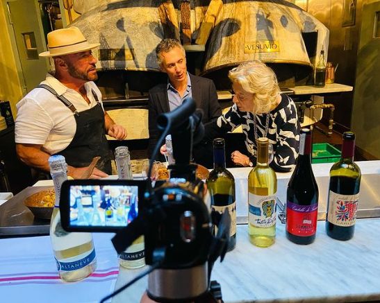 David Noto (Producer of Altaneve rated as the #1 Poosecco of the World) & GIovannells FIgazza producer of Malvasia "Leonardo DaVinci Wine"