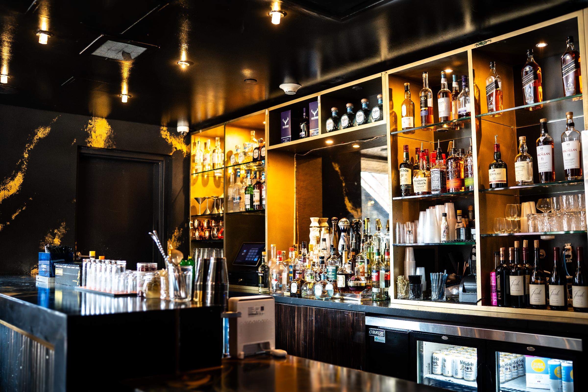 Executive Lounge bar detail at Highwater Rooftop