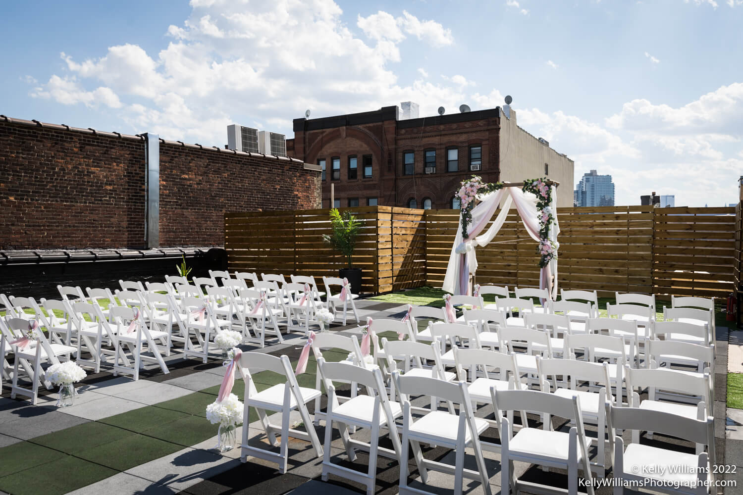 rooftop wedding ceremony