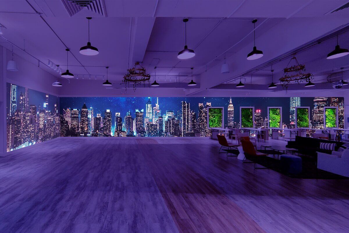 immersive venue for rent with nyc skyline