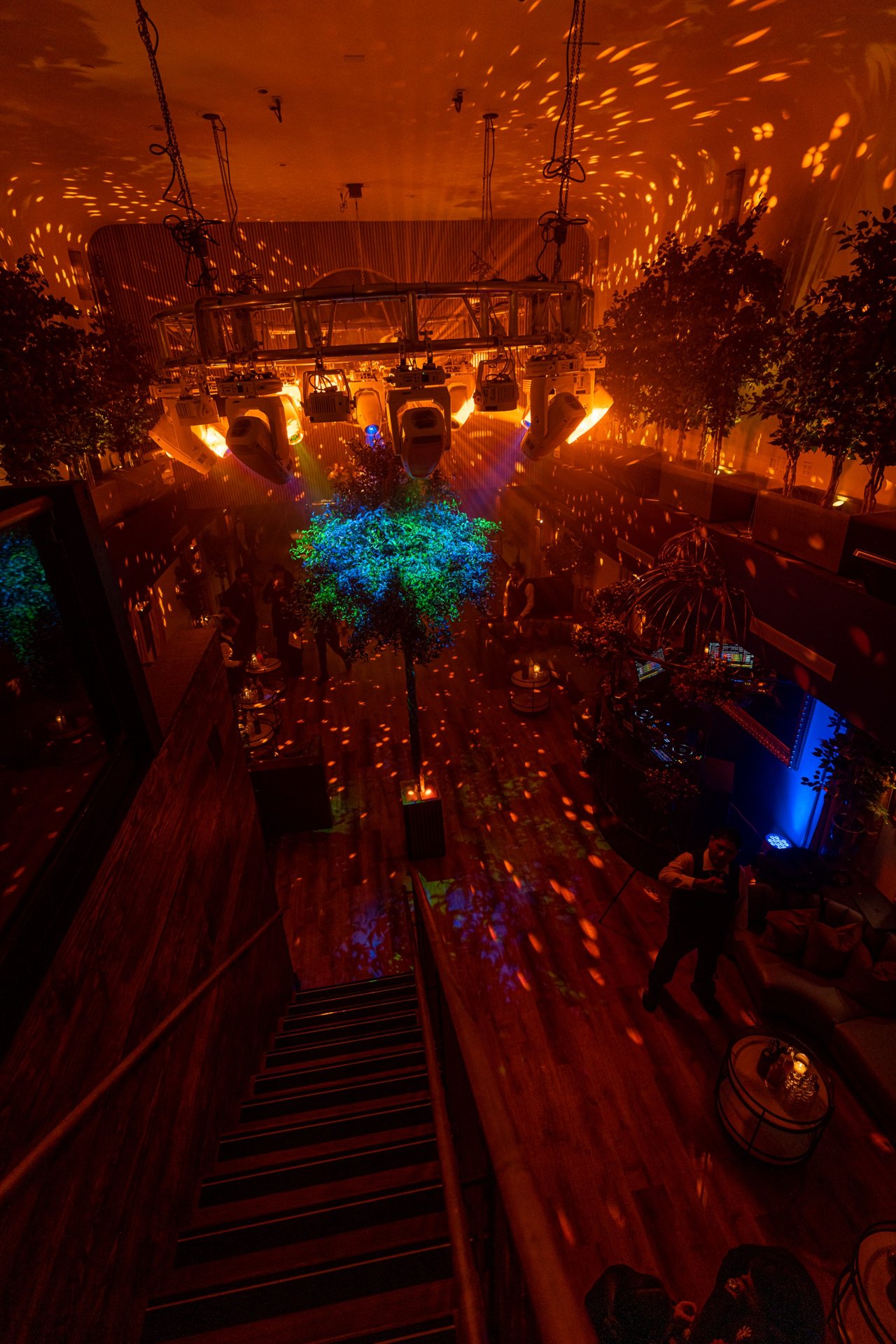 nightclub first floor lighting lounge