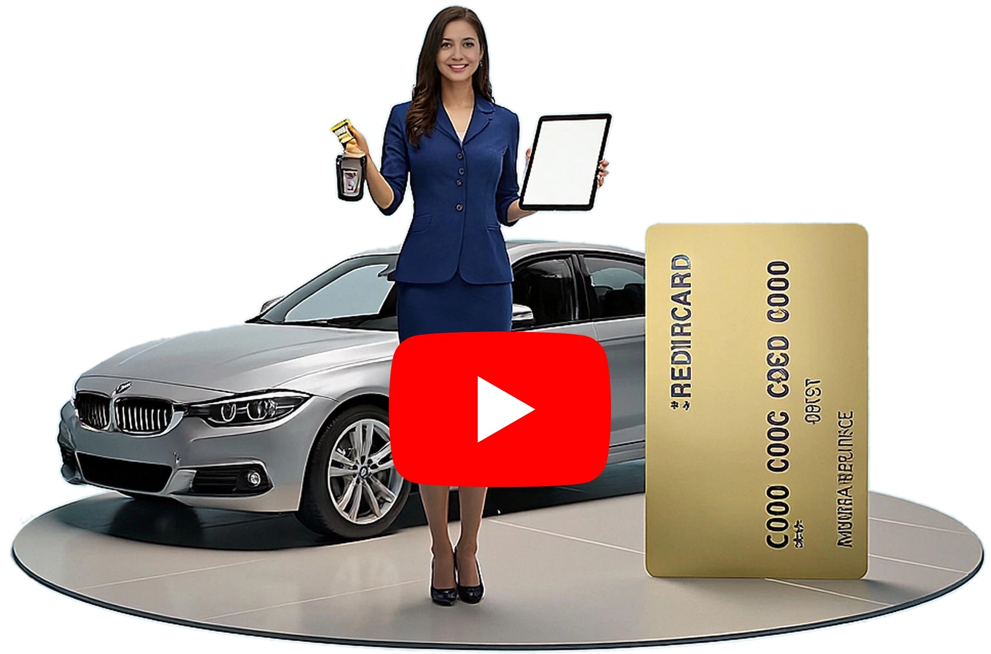 Persona mostrando los requisitos para alquilar un carro en Colombia