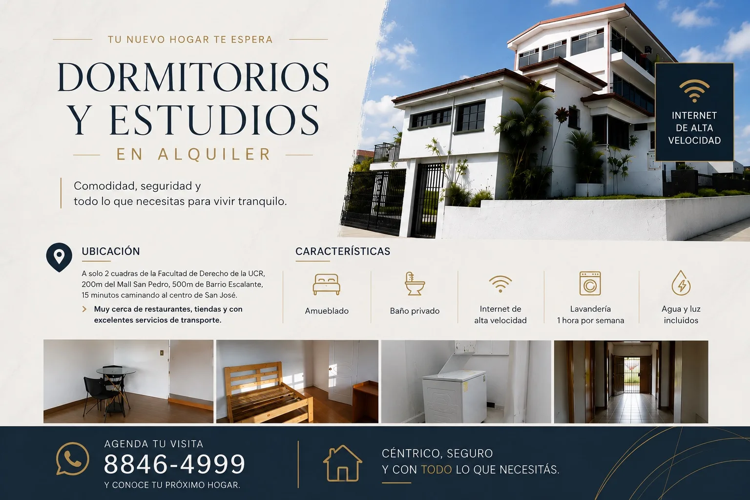 Dorm habitacional moderno (ideal para estudiantes o jóvenes 