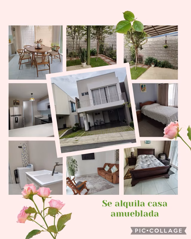 Casa amueblada en condominio La Ribera, Belén 1