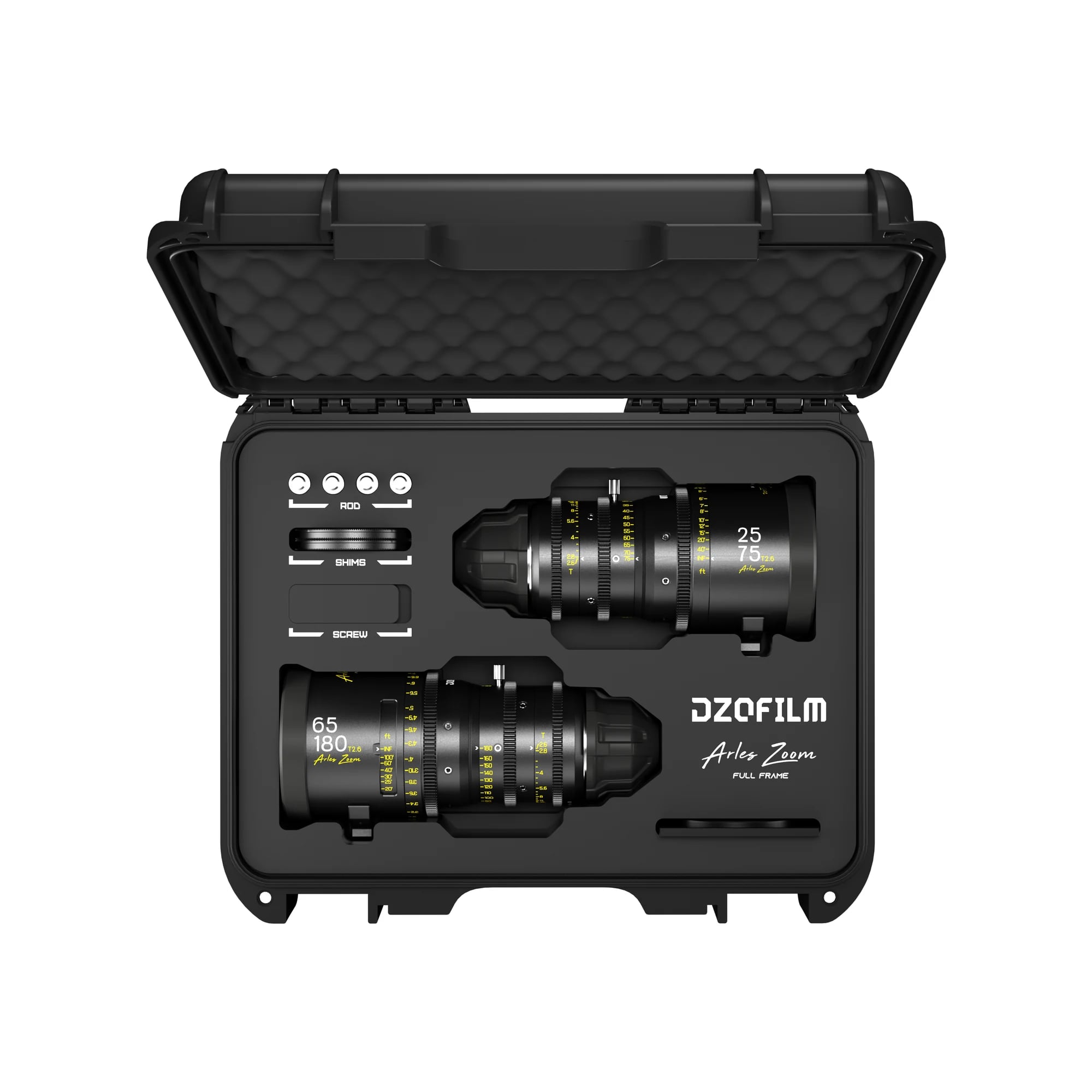DZOFILM Arles Cine Zoom Set 25-75mm & 65-180mm T2.6 (PL)