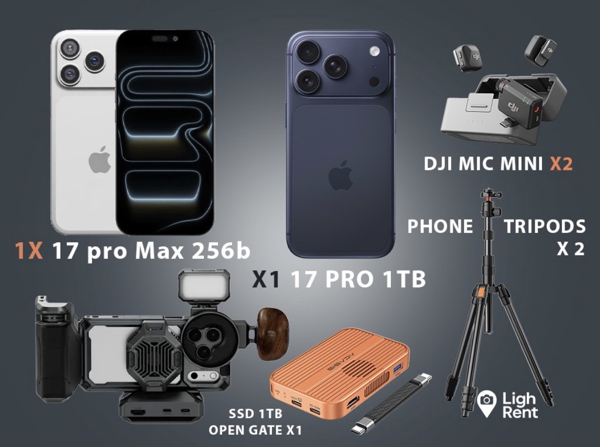 Creator Kit - x2 iPhone 17 Pro Full Cinematic Setup 1x Open Gate Edition