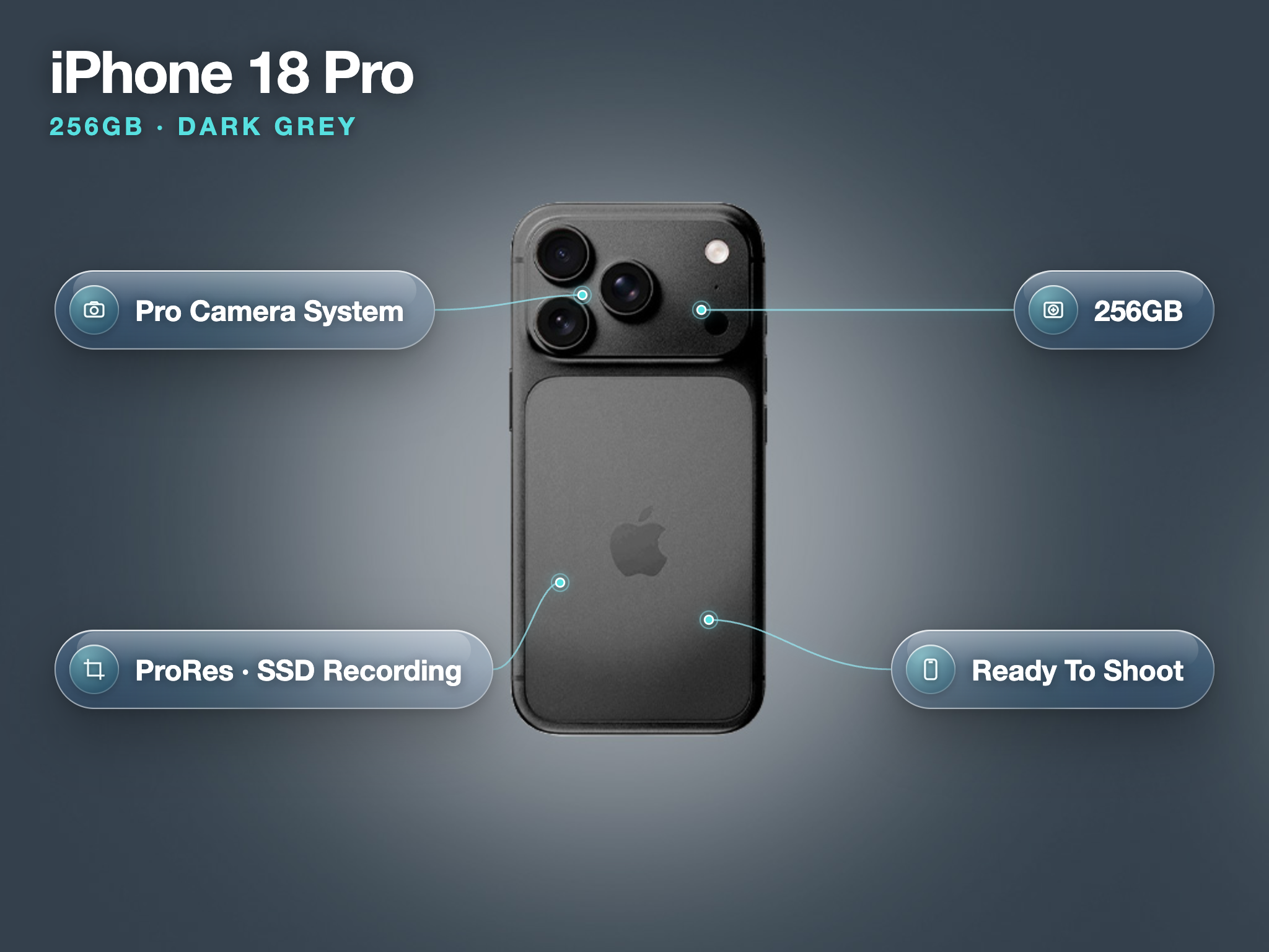 iPhone 18 Pro 256GB Dark Grey