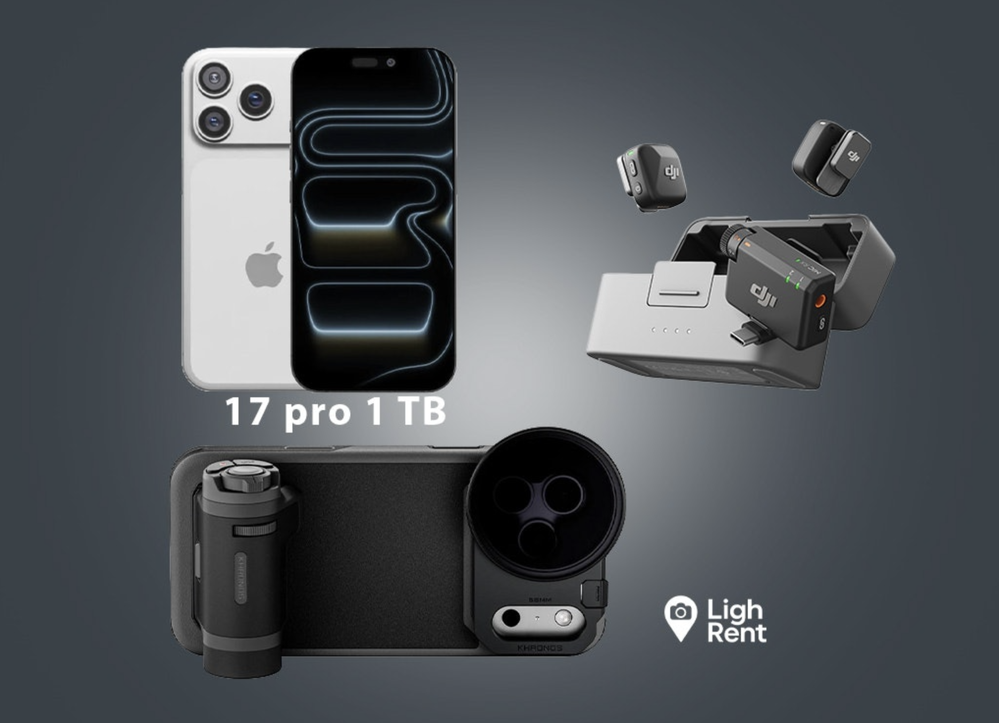 Full OpenGate Rig with iPhone 17 Pro 1TB + Tilta Magnetic ND Rig + Dual DJI Mic