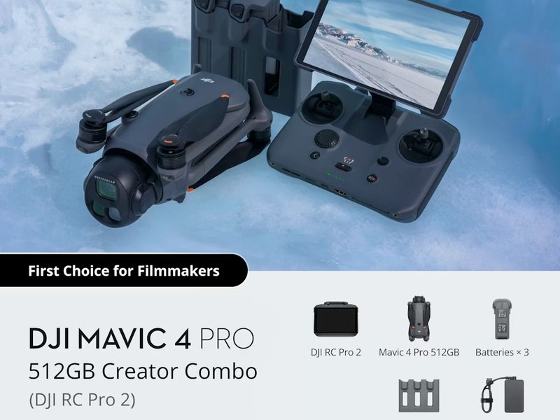 DJI Mavic 4 Pro 512gb Creator Combo (DJI Rc Pro 2)