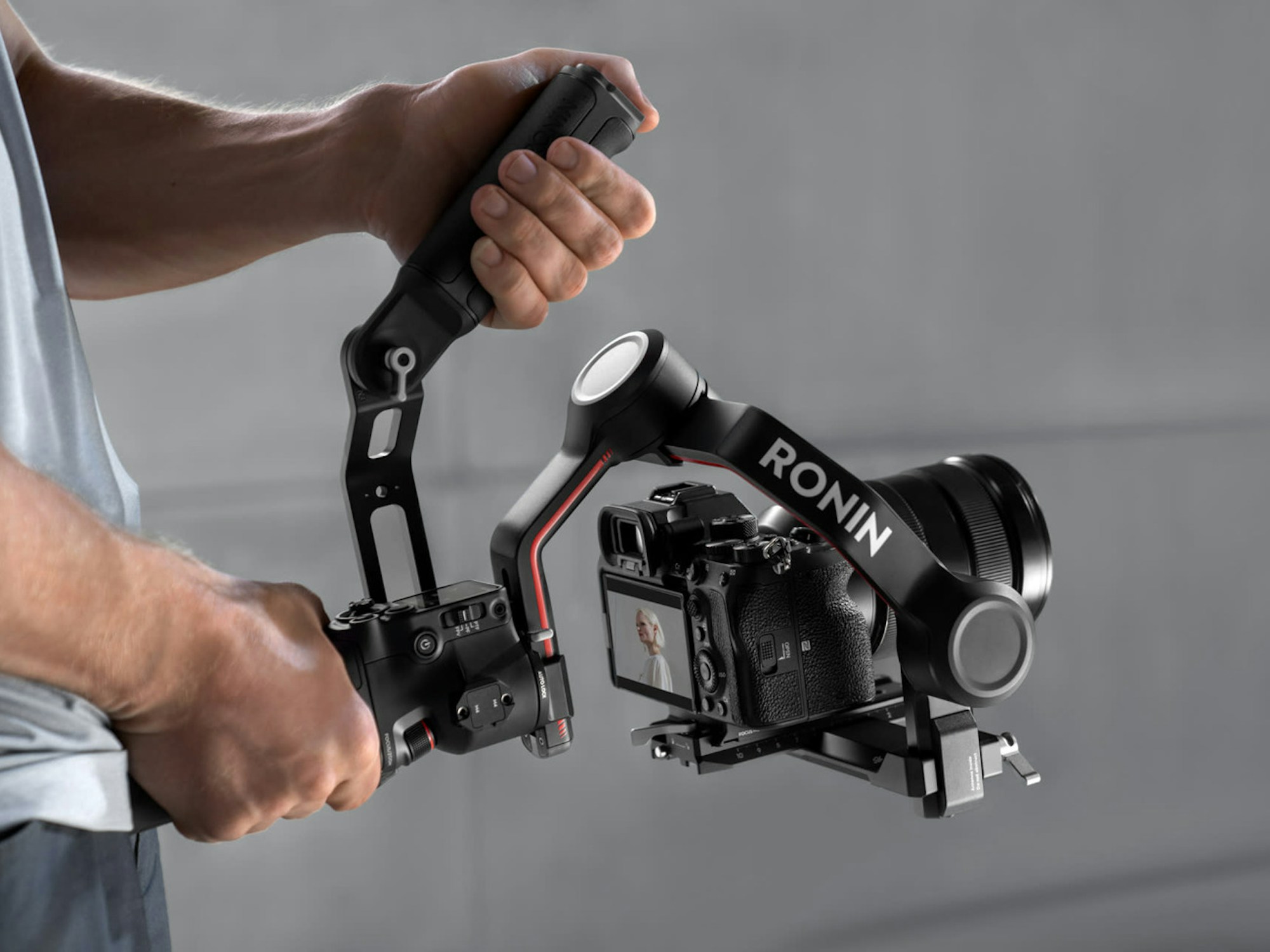 DJI RS3 Ronan Gimbal Stabiliser w/ Briefcase handle rig arm