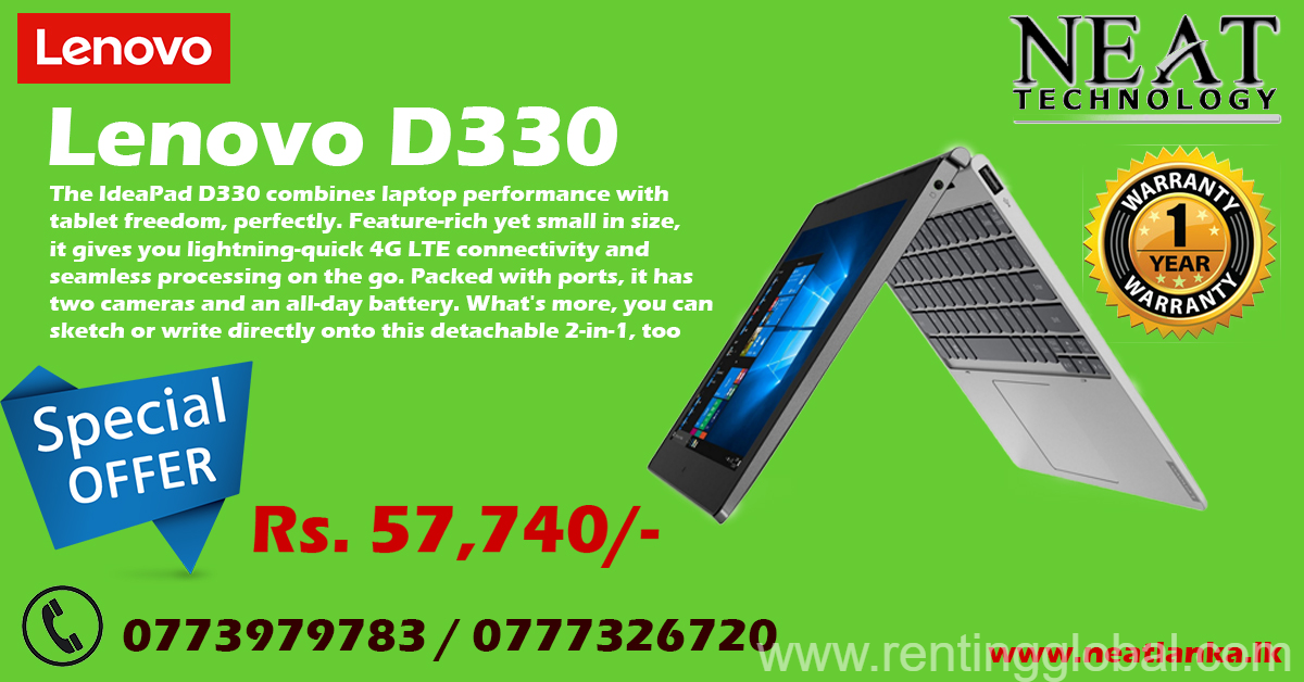 www.rentingglobal.com, renting, global, 16 E S Fernando Mawatha, Colombo, Sri Lanka, IdeaPad D330