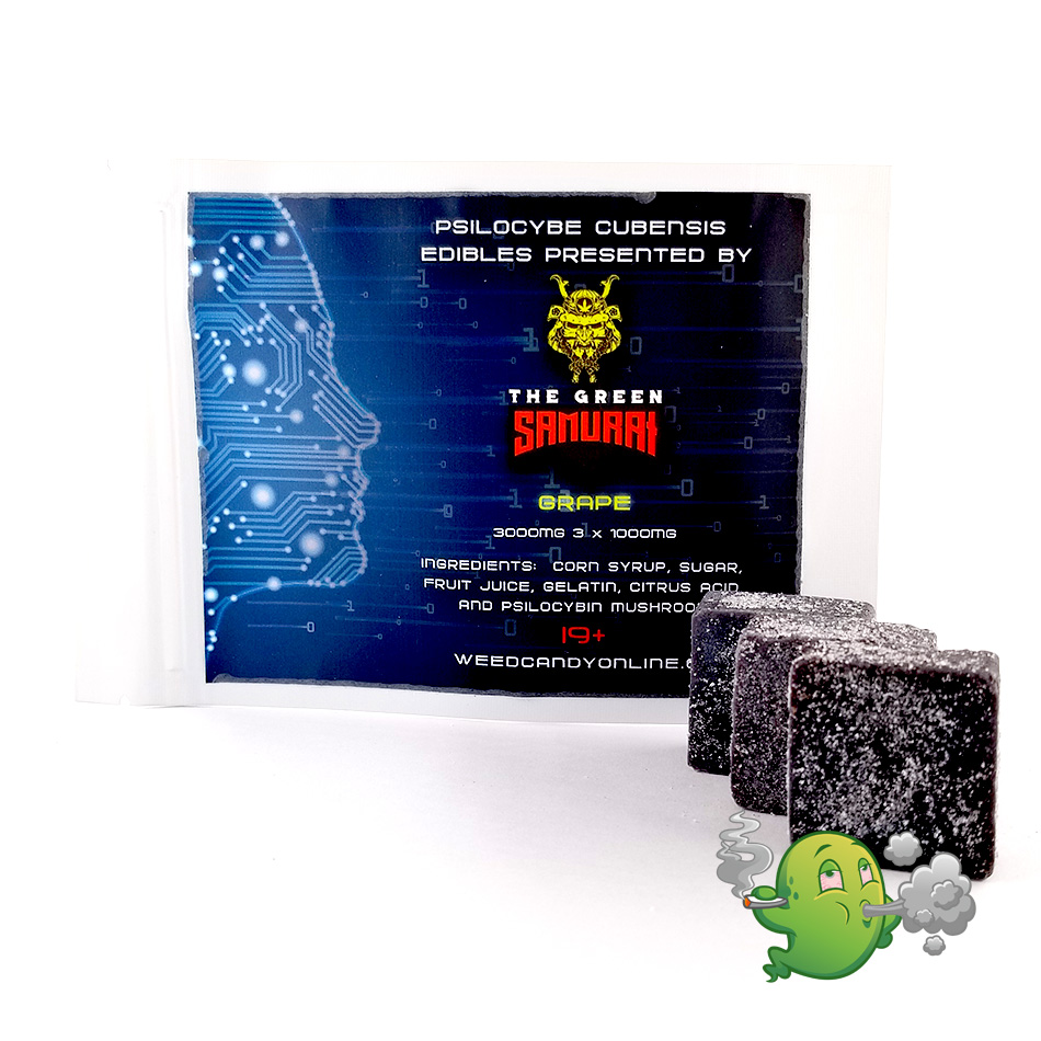 www.rentingglobal.com, renting, global, Vancouver, BC, Canada, edibles, Psilocybe Cubensis Edibles Grape 3000mg Presented by The Green Samurai