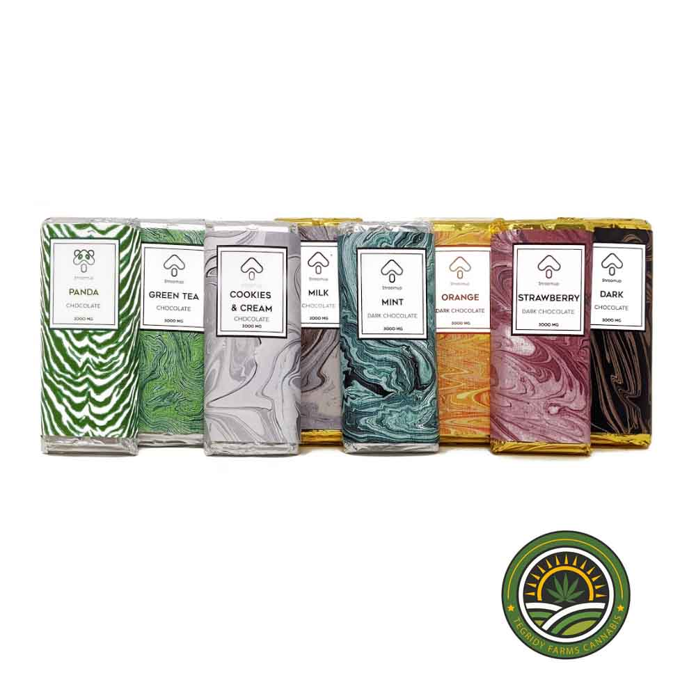 www.rentingglobal.com, renting, global, Vancouver, BC, Canada, edibles, SHROOMUP – CHOCOLATE BARS – 3000MG