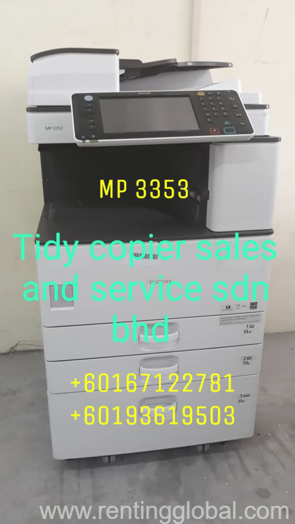 www.rentingglobal.com, renting, global, Jalan PJU 10/10e, Damansara Damai, 47000 Petaling Jaya, Selangor, Malaysia, ricoh,printer,scanner, Ricoh Digital Photocopier Mp 3353
