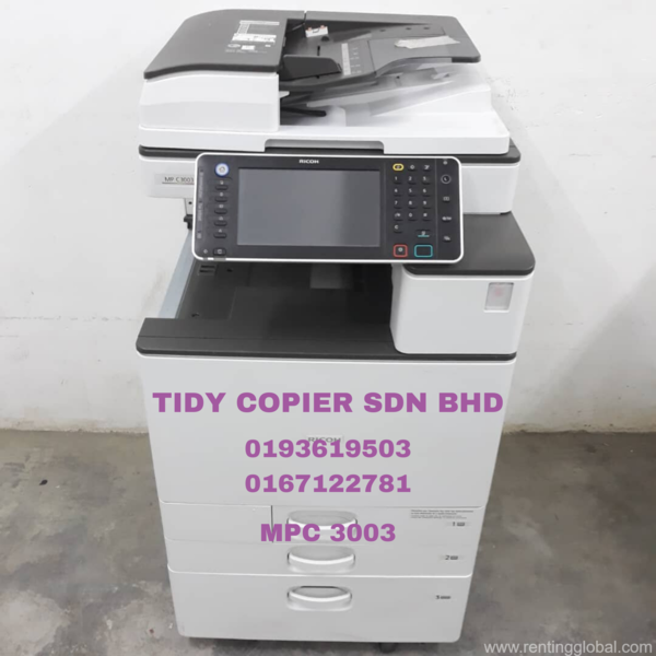www.rentingglobal.com, renting, global, Jalan PJU 10/10e, Damansara Damai, 47830 Petaling Jaya, Selangor, Malaysia, ricoh,printer,scanner, Ricoh Mpc 3003 with Printer and Scanner