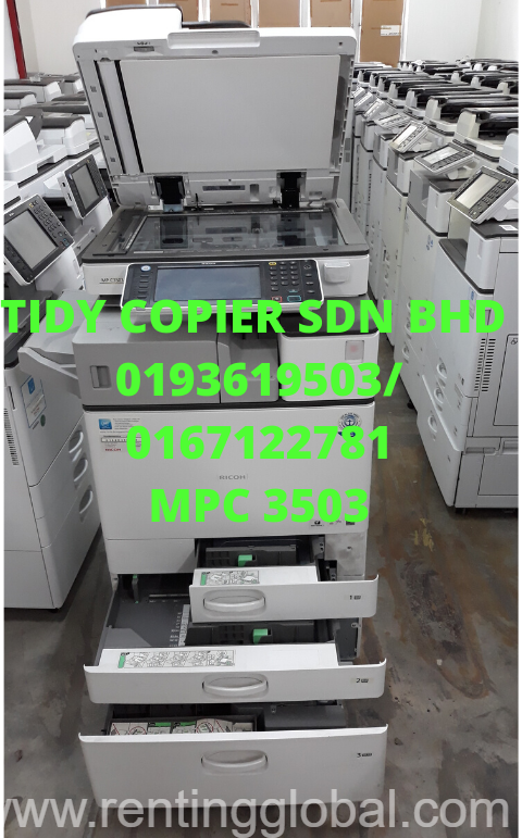 www.rentingglobal.com, renting, global, Jalan PJU 10/10e, Damansara Damai, 47830 Petaling Jaya, Selangor, Malaysia, ricoh,printer,scanner, Digital Photocopier Mpc 3503 with printer and scanner