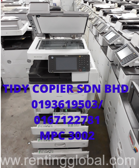 www.rentingglobal.com, renting, global, Jalan PJU 10/10e, Damansara Damai, 47830 Petaling Jaya, Selangor, Malaysia, ricoh,printer,scanner, Ricoh Mpc 3002 with Printer and Scanner