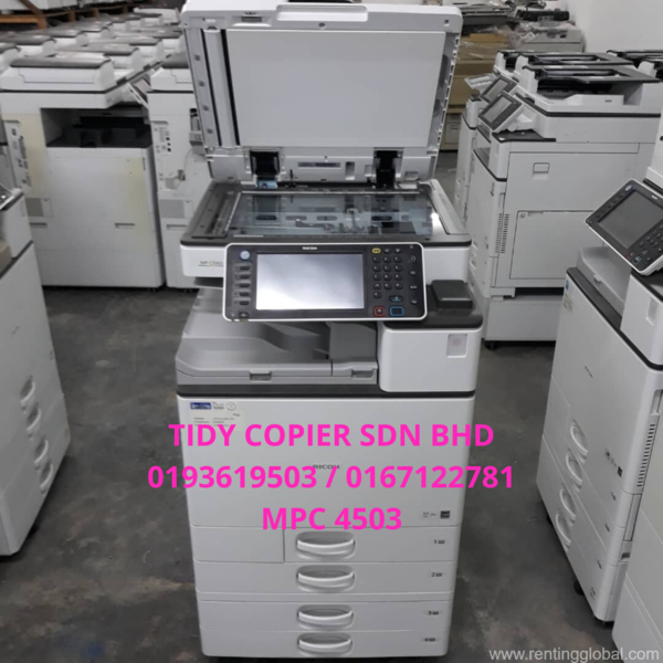 www.rentingglobal.com, renting, global, 23, Jalan PJU 10/10e, Damansara Damai, 47830 Petaling Jaya, Selangor, Malaysia, ricoh,printer,scanner, Ricoh Color Digital Photocopier Mpc 4503 