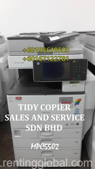 www.rentingglobal.com, renting, global, 23, Jalan PJU 10/10e, Damansara Damai, 47830 Petaling Jaya, Selangor, Malaysia, ricoh,printer,scanner, Ricoh Color Digital Photocopier Mpc 5502