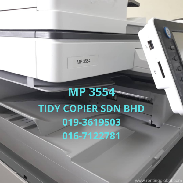 www.rentingglobal.com, renting, global, 23, Jalan PJU 10/10e, Damansara Damai, 47830 Petaling Jaya, Selangor, Malaysia, ricoh,printer,scanner, Ricoh Black/White Photocopier Ricoh Mp 3554