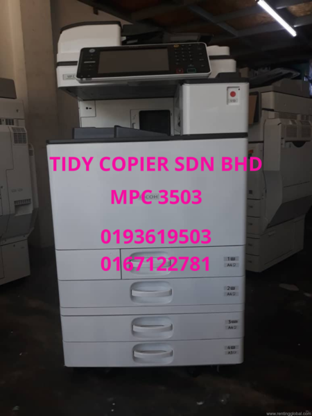 www.rentingglobal.com, renting, global, 23, Jalan PJU 10/10e, Damansara Damai, 47830 Petaling Jaya, Selangor, Malaysia, ricoh,printer,scanner, Ricoh Color Digital Photocopier Mpc 3503