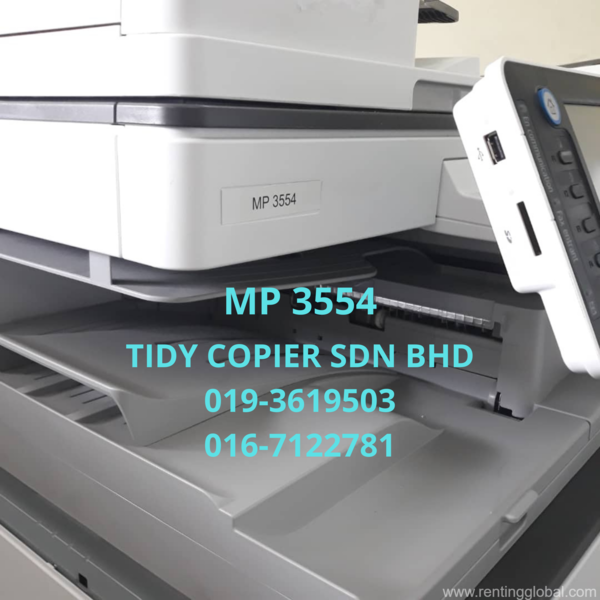 www.rentingglobal.com, renting, global, 48200 Selangor, Malaysia, printer,scanner,ricoh, MACHINE BLACK AND WHITE DIGITAL PHOTOCOPIER OF RICOH MP 3554