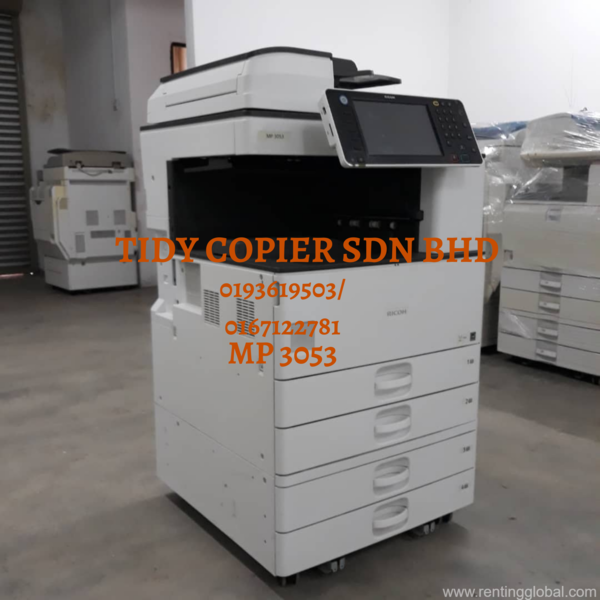 www.rentingglobal.com, renting, global, 48200 Selangor, Malaysia, printer,scanner,ricoh, MACHINE BLACK AND WHITE DIGITAL PHOTOCOPIER  OF RICOH MP 3353