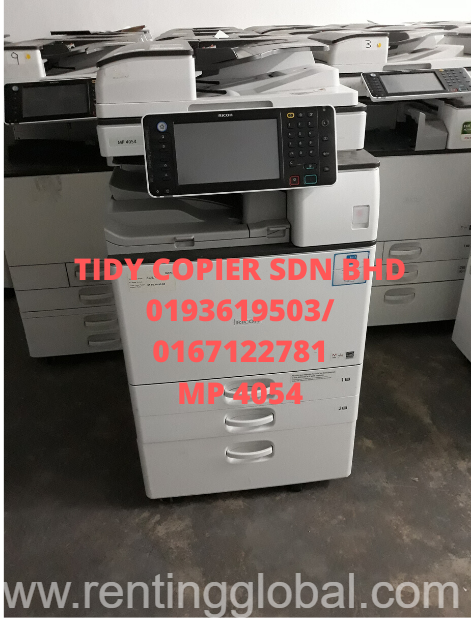 www.rentingglobal.com, renting, global, 48200 Selangor, Malaysia, printer,scanner,ricoh, MACHINE BLACK AND WHITE DIGITAL PHOTOCOPIER OF RICOH MP 4054