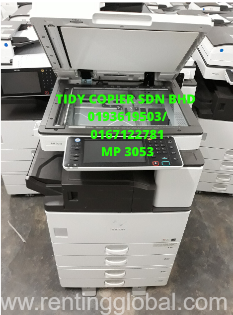 www.rentingglobal.com, renting, global, 48200 Selangor, Malaysia, printer,scanner,ricoh, MACHINE BLACK AND WHITE DIGITAL PHOTOCOPIER OF RICOH MP 3053