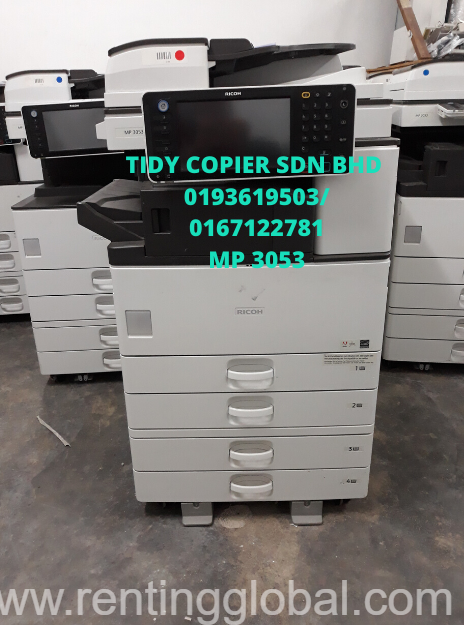 www.rentingglobal.com, renting, global, 48200 Selangor, Malaysia, printer,scanner,ricoh, MACHINE BLACK AND WHITE DIGITAL PHOTOCOPIER OF RICOH MP 3053