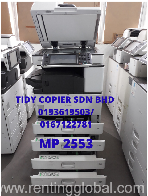 www.rentingglobal.com, renting, global, 48200 Selangor, Malaysia, printer,scanner,ricoh, MACHINE BLACK AND WHITE DIGITAL PHOTOCOPIER OF RICOH MP 2553