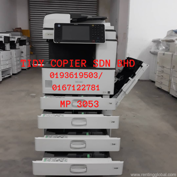 www.rentingglobal.com, renting, global, 48200 Selangor, Malaysia, printer,scanner,ricoh, MACHINE BLACK AND WHITE DIGITAL PHOTOCOPIER OF RICOH MP 3503