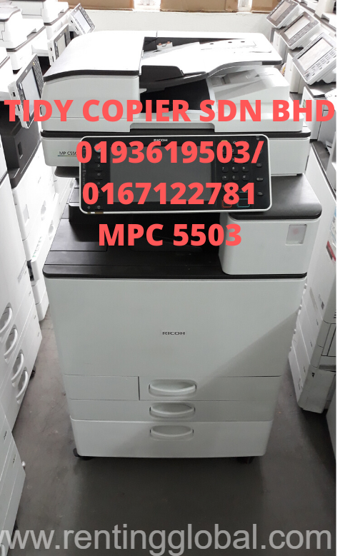 www.rentingglobal.com, renting, global, 48200 Selangor, Malaysia, printer,scanner,ricoh, MACHINE COLOUR DIGITAL PHOTOCOPIER OF RICOH MPC 5503