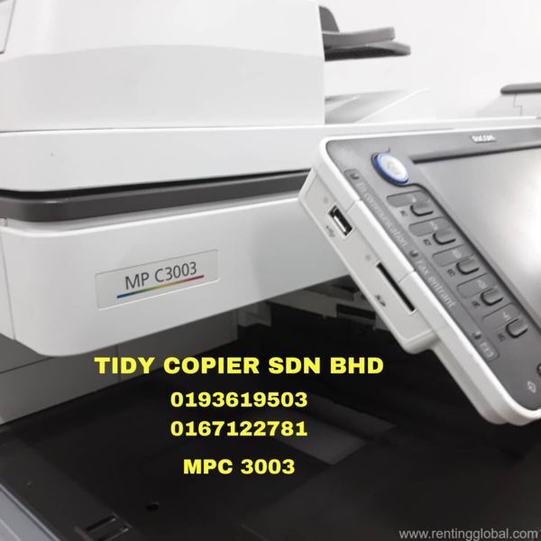 www.rentingglobal.com, renting, global, 48200 Selangor, Malaysia, printer,scanner,ricoh, MACHINE COLOUR DIGITAL PHOTOCOPIER OF RICOH MPC 3003