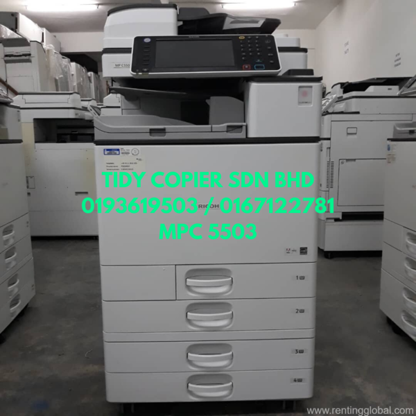 www.rentingglobal.com, renting, global, 48200 Selangor, Malaysia, printer,scanner,ricoh, MACHINE COLOUR DIGITAL PHOTOCOPIER OF RICOH MPC 5503