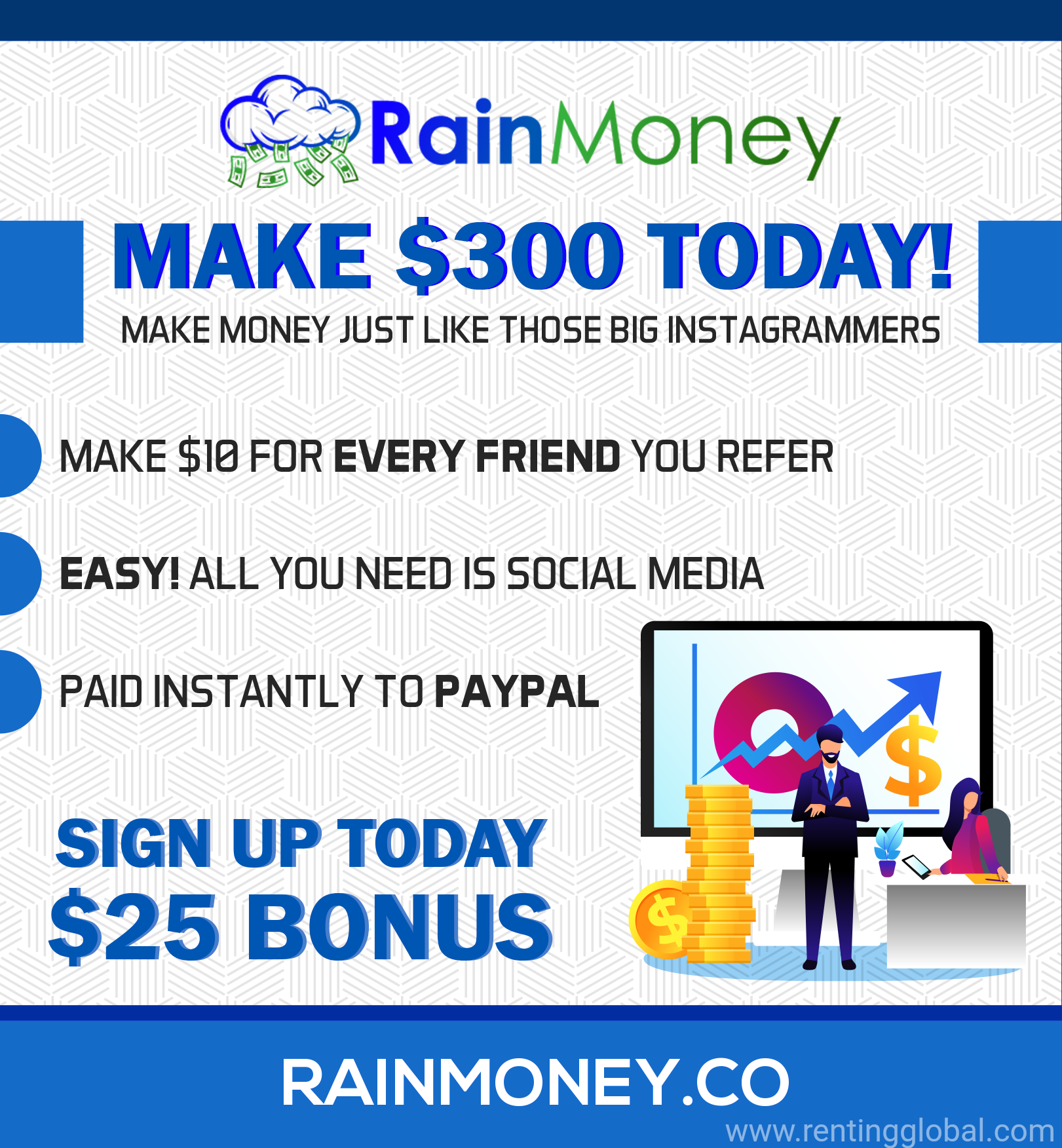 www.rentingglobal.com, renting, global, India, Make money @ home