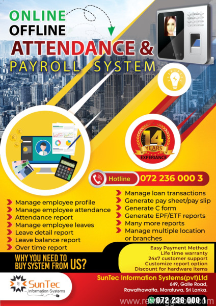 www.rentingglobal.com, renting, global, 649 Galle Rd, Moratuwa 10400, Sri Lanka, Attendance and Payroll System