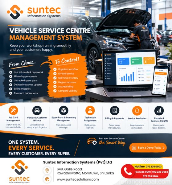 Vehicle Service Centre Management System