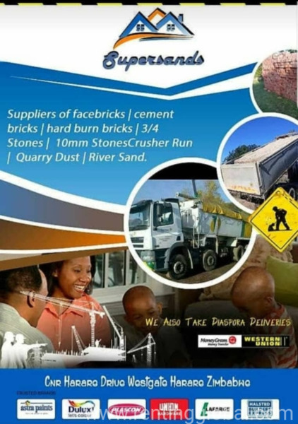 www.rentingglobal.com, renting, global, A1, Harare, Zimbabwe, we build houses in homes, Supersands construction your one stop shop for all your building materials supplies 