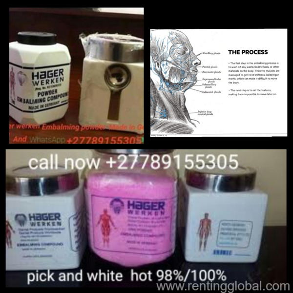 www.rentingglobal.com, renting, global, Johannesburg, South Africa, hot & active hager werken embalming compound powder, Hager werken embalming powder 0789155305- embalming powder for sale