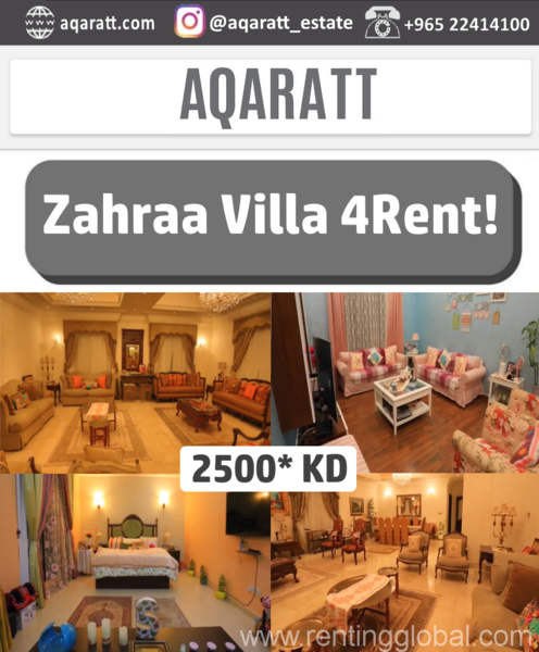 www.rentingglobal.com, renting, global, Zahra, Kuwait, 0, We have a Beautiful Villa available for Rent in Zahra.