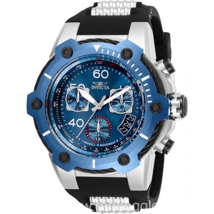 www.rentingglobal.com, renting, global, 50 Massachusetts Ave NE, Washington, DC 20002, USA, Invicta 25871 Men's Bolt Chronograph Silicone and Stainless Steel Blue Dial