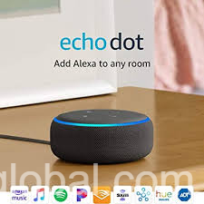 www.rentingglobal.com, renting, global, Ontario, CA, USA, Echo Dot (3rd gen) - Smart speaker with Alexa - Charcoal