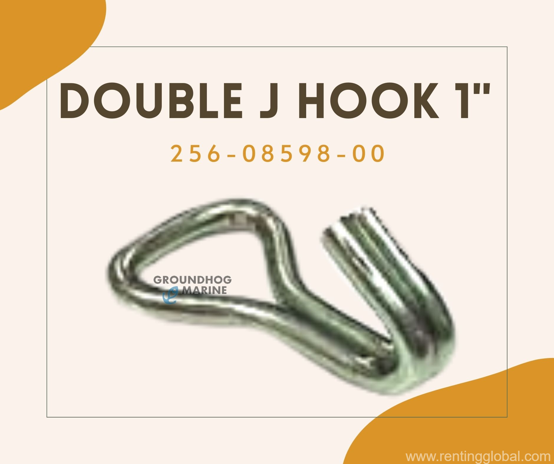 www.rentingglobal.com, renting, global, Canada, marine hardware, boat parts, boat equipment, boat accessories, boat supplies, marine products, marine equipment, marine accessories, marine supply, marine stores, boat shop, boat hardware, marine supply stores, marine supplies, marine industrial, marine hardware company, boat and marine hardware, , marine company, quality marine hardware, Boat DOUBLE J HOOK 1"