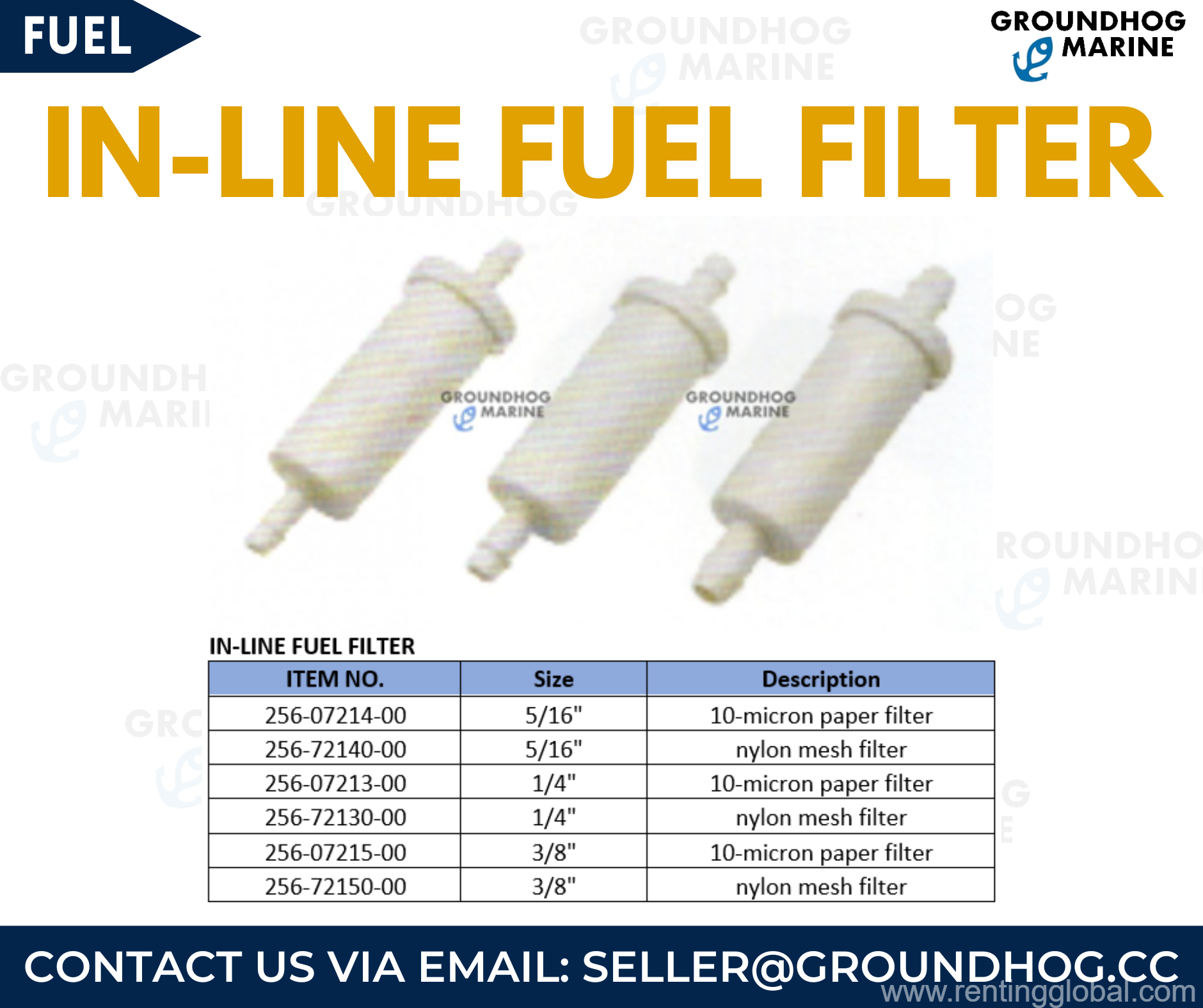 Boat IN-LINE FUEL FILTER