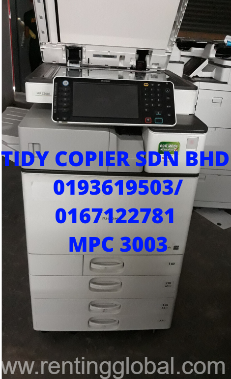 www.rentingglobal.com, renting, global, Jalan PJU 10/10e, Damansara Damai, 47000 Petaling Jaya, Selangor, Malaysia, RICOH DIGITAL COLOR PHOTOCOPIER MPC 3003