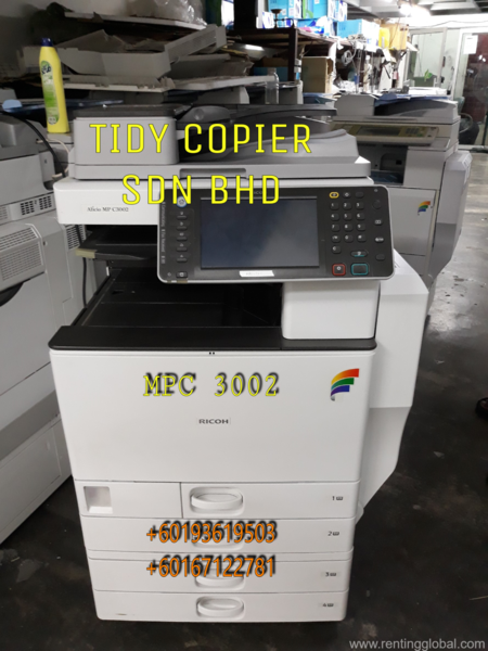 www.rentingglobal.com, renting, global, Jalan PJU 10/10e, Damansara Damai, 47000 Petaling Jaya, Selangor, Malaysia, ricoh,photocopier,printer,mpc3002, Ricoh Mpc 3002 Color Photocopier