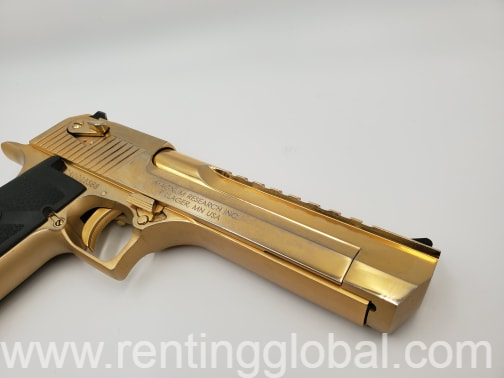 www.rentingglobal.com, renting, global, 9800 Fredericksburg Rd, San Antonio, TX 78288, USA, Magnum Research Titanium Gold XIX .50AE Org 