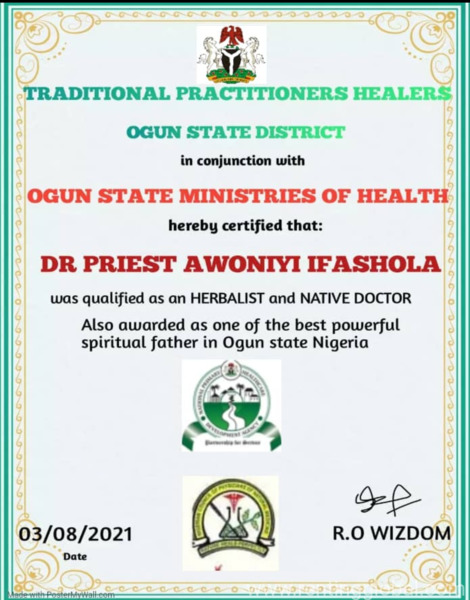 The Most Powerful SpirItual Herbalist Native Doctor IN Nigeria +2348117855171
